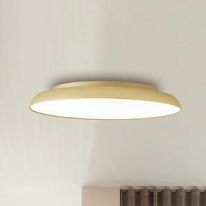 Viokef LED таванна лампа Art, Ø 45 cm, кремаво-златист, метал, Злато / месинг, Дневна/трапезария, Модерен