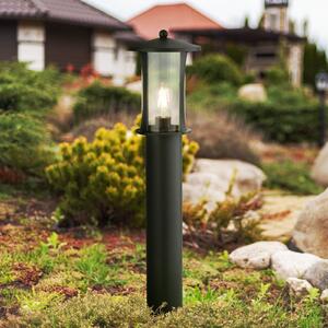 Searchlight Светлинен стълб Pagoda, IP44, черен, височина 73 cm, метал, Затъмняване, Черен, Алуминий