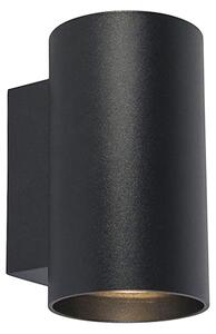 Интелигентна дизайнерска стенна лампа черна вкл. 2 Wifi GU10 - Sandy