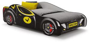 Детско легло AUTO 4х4 с матрак (black batman, 140 х 70 см)