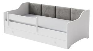 Детско легло Eryk 160 x 80 с чекмедже и цветни панели (бежов)