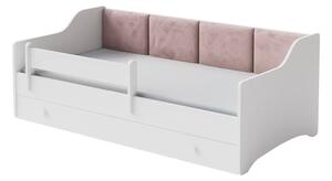 Детско легло Eryk 160 x 80 с чекмедже и цветни панели (пепел от рози)