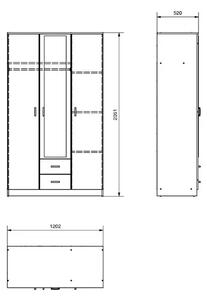 Гардероб Hana 3K2FO