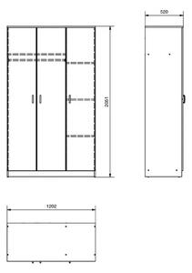 Гардероб Hana 3К