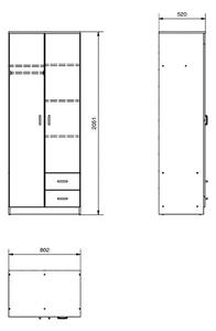 Гардероб Hana 2K3P2F