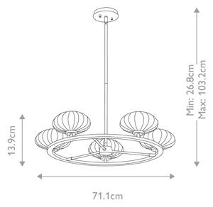 Quintiesse QN-PIM5-FXG -LED Полилей за баня на тръба PIM 5xG9/3W/230V IP44 златен