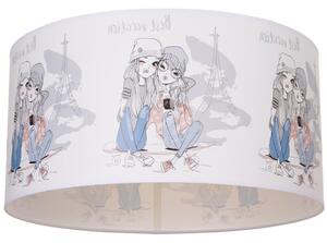 Детски таванен плафон GIRLS VIBES 1xE27/60W/230V Ø 40 см Paris