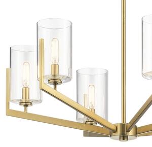 Quintiesse QN-NYE6-BNB - Полилей на тръба NYE 6xE14/40W/230V, златен