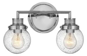Quintiesse QN-POPPY2-PC-BATH - Стенно осветително тяло за баня POPPY, 2xE27/60W/230V, IP44, хром