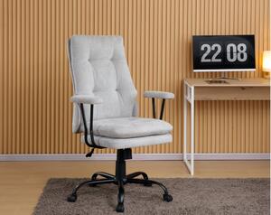 Офис стол - 72 x 77 x 111.5 - 118 cm, сив