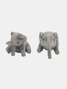 Sinsay - Градински декорации за саксии във формата на слон 2 pack - средно сиво