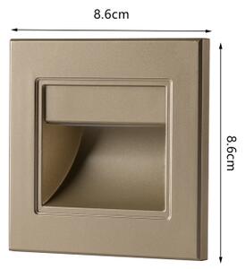 Brilagi - LED осветително тяло за стълби STEP LIGHT LED/1,5W/230V IP44 златисто