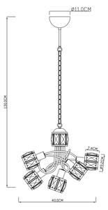 Globo 54356-5H - LED полилей KRIS 5xE14/40W/230V + LED/5W на верига