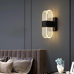 LED Стенна лампа Орнелия - Черен