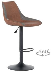 Бар стол Carmen GROVE, до 120кг, еко кожа, метална база, прахово боядисан, червен