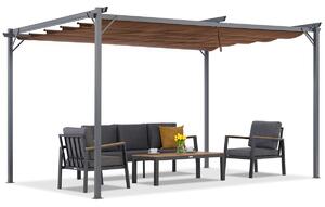 Кафява пергола La Palma 3x4m Garden Point terrace pergola
