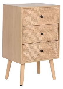 Нощно шкафче Home ESPRIT Естествен Дърво от пауловния Дървен MDF 42 x 34 x 70 cm