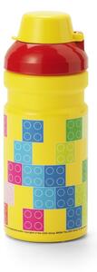 Жълта детска бутилка 390 ml Brick – LEGO®