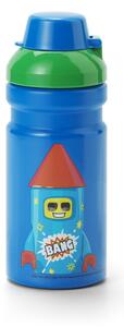 Синя детска бутилка 390 ml Rocket – LEGO®