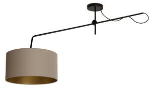 LED регулируем повърхностно монтиран полилей VENICE 1xE27/60W/230V бежово/златно