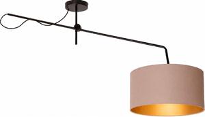 LED регулируем повърхностно монтиран полилей VENICE 1xE27/60W/230V бежово/златно