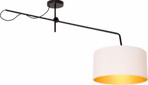 LED регулируем полилей за повърхностен монтаж VENICE 1xE27/60W/230V бял/златен