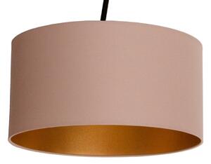 LED регулируем повърхностно монтиран полилей VENICE 1xE27/60W/230V бежово/златно
