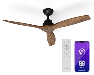 Klarstein Вентилатор за таван Santa Elena Smart 52", Ø 132 cm, 10260 m³/h, перки от истинско дърво, 6 настройки на скоростта, дистанционно управление