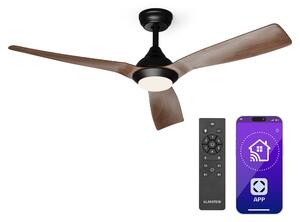 Klarstein Fiji Flow 2 в 1 Smart, таванен вентилатор, Ø 132 см, димируема LED светлина, дистанционно управление, управление чрез приложение, двупосочна работа