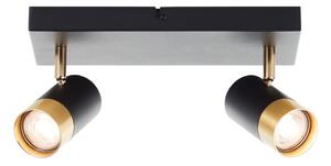 Brilliant - LED спот VIGOLO 2xGU10/5W/230V черно/златисто