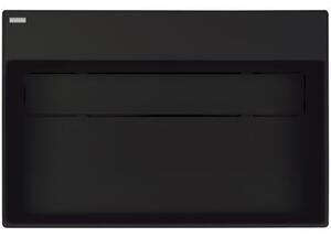 Гранитен умивалник със скрит сифон CORREO, 60х40 cm, за плот, черен