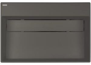 Гранитен умивалник със скрит сифон CORREO, 60х40 cm, за плот, антрацит металик