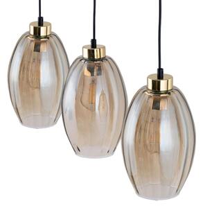 LED полилей на кабел SEBO 3xE27/15W/230V черен/димчато бежов
