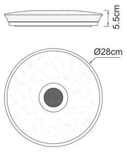 Globo - LED RGB Лампа за баня с високоговорител RAFFY LED/18W/230V IP44 + д.у