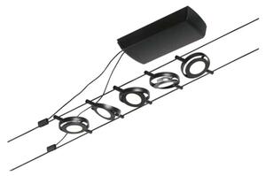 Paulmann 94418 - Комплект 5×LED/4,5W, пълна кабелна система ROUNDMAC 230V, черна