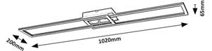 Rabalux 71004 - Димируемо LED таванно осветително тяло NEFERTUM LED/38W/230V + дистанционно управление