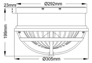 Quintiesse QN-TOLLIS-F-NBR - Таванно осветително тяло TOLLIS 2xE27/40W/230V, златисто