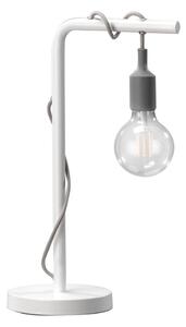 ONLI - Настолна лампа WIRE 1xE27/15W/230V 50 см сив/бял