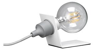 ONLI - Настолна лампа WIRE 1xE27/15W/230V 9 см сив/бял