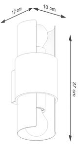 Sollux SL.1674 - Аплик FLASH 2xE27/15W/230V бял
