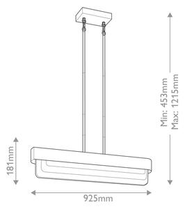 Kichler KL-SERENE-LED-LP-92-NBR - LED полилей на тръба SERENE LED/40W/230V златен