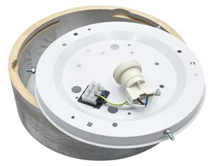 Brilagi - Таванно осветително тяло PINO 1xE27/15W/230V борово/сребристо Ø 27,5 см