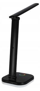 LED RGBW димируема настолна лампа с безжично зареждане LED/7W/5V USB черна