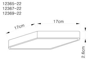 Globo 12369-22 - LED Лампа за таван ECHO LED/22W/230V