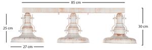 Brilagi - Таванно осветително тяло PYRONIC 3xE27/40W/230V крем/патина