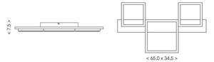 Brilagi - LED таванно осветително тяло PLANK LED/30W/230V 4000K 34,5x65 cm дърво