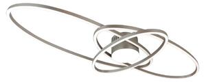 Brilagi - Димируемо LED таванно осветително тяло APOLLO LED/58W/230V 43,2x101,2 cm хром + дистанционно