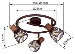 Globo 54817-3 - Точково осветително тяло ISABELLE 3xE14/40W/230V
