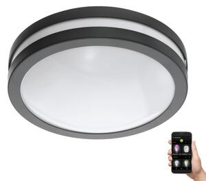 Eglo 33571 - Димируемо LED осветително тяло за баня LOCANA LED/14W/230V IP44 антрацит
