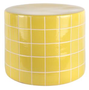 Керамична кръгла странична масичка ø 42 cm Retro Tiles – Leitmotiv